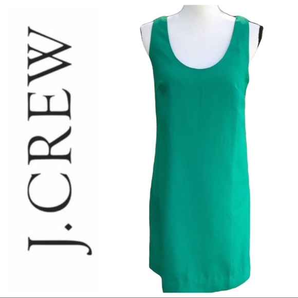 J Crew Factory Green Sleeveless Dress - Picture 1 of 10